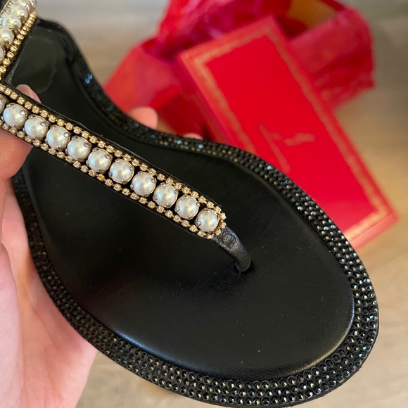 Rene Caovilla flat sanders with peals - Picture 2 of 3